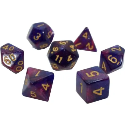 Набір кубиків для настільних ігор Games 7 Days Galaxy 7 Dice Set - Light purple (7 шт.) (g7dgala03)