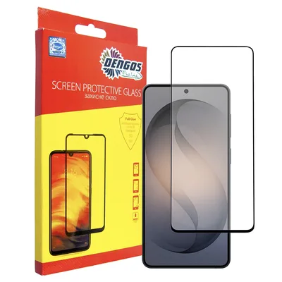 Скло захисне Dengos Full Glue Samsung Galaxy S26 Plus Black (TGFG-443)