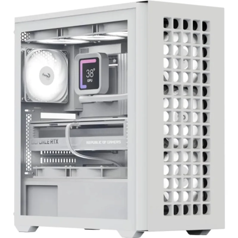 Корпус для ПК AeroCool D502A-G-WT-v1 White (ACCM-DS02043.21)