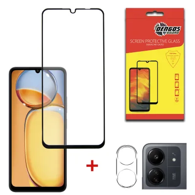 Скло захисне Dengos Xiaomi Redmi 13C 4G + camera module glass (DG-TGSCP-04)