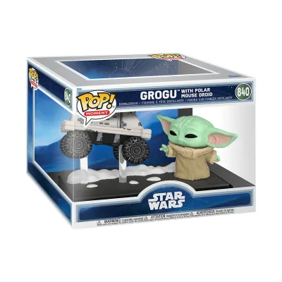 Фігурка Funko Pop Moment серії Мандалорець і Ґроґу - Ґроґу і Ремонтний дроїд MSE-6 (90813)