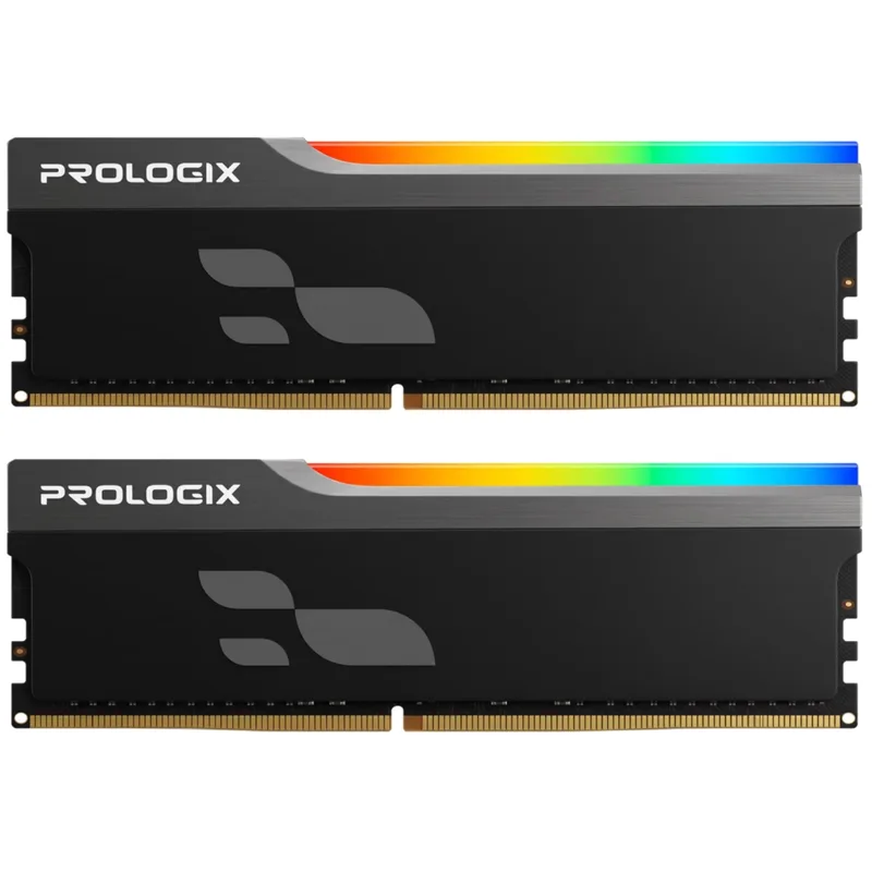 Модуль пам'яті для комп'ютера DDR4 16GB (2x8GB) 3600 MHz Onyx Black RGB Prologix (PRO16GB3600YBR4K)