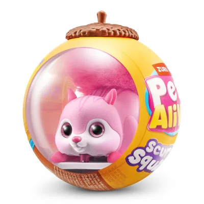 Інтерактивна іграшка Pets & Robo Alive Pets alive S1 Білочка рожевий (9565B)