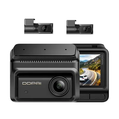 Відеореєстратор DDPai Dashcam Z90T + rear camera + cabin camera (6934915206919)