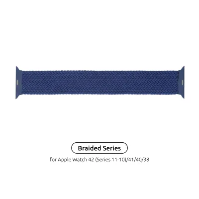 Ремінець до смарт-годинника Armorstandart Braided Solo Loop для Apple Watch 42 (Series 11-10)/41/40/38 Atlantic Blue Size 4 (132 mm) (ARM58067)