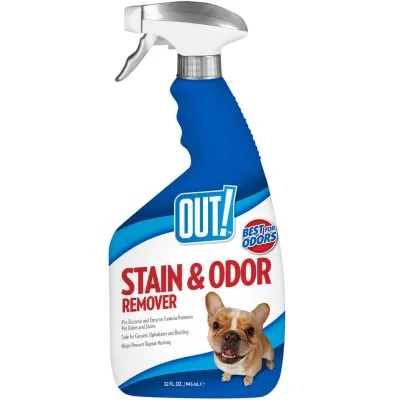 Спрей для тварин OUT! Stain & Odor Remover для видалення плям і запаху від життєдіяльності собак та котів 945 мл (0010279702222)