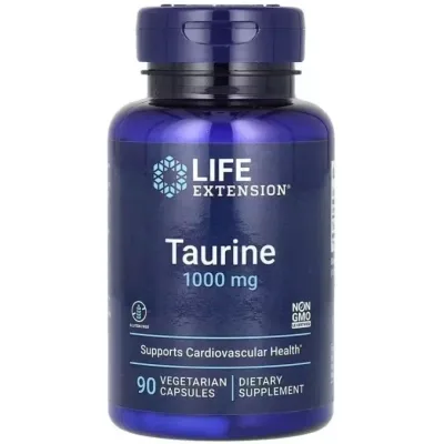 Вітамінно-мінеральний комплекс Life Extension Таурін, 1000 мг, Taurine, 90 вегетаріанських капсул (LEX-18279)