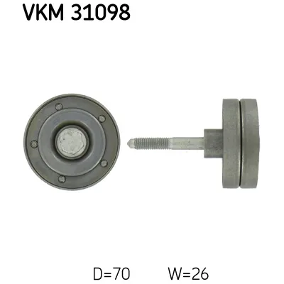 Ролик натягувача ременя SKF VKM 31098