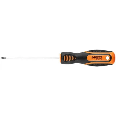 Викрутка Neo Tools хрестова, PZ0 x 100 мм, CrV (04-182)