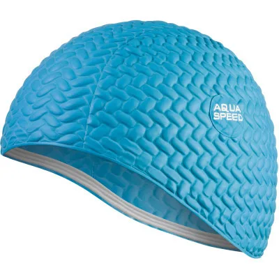 Шапка для плавання Aqua Speed Bombastic Tic-Tac 5714 117-01 блакитний Жін OSFM (5908217657145)