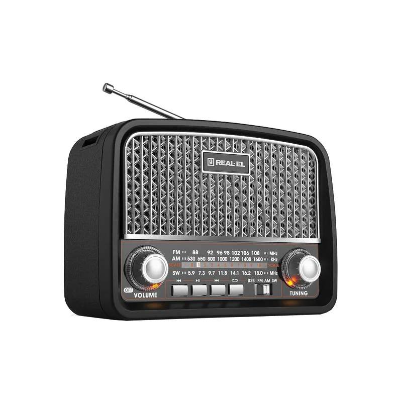 Портативний радіоприймач REAL-EL X-520 Black (EL121800006)