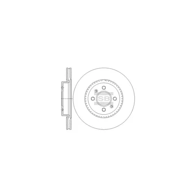 Гальмівний диск HI-Q SD2043 (упаковка 2 шт)
