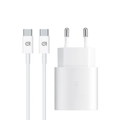 Зарядний пристрій Armorstandart AR-TA800W USB-C 25W White + cable USB-C to USB-C (ARM63804)