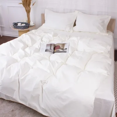 Постільна білизна MirSon Poplin Line 002 Milky White 110x140 (2200006277323)