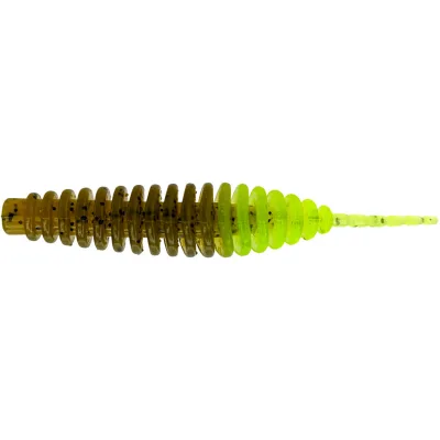 Силікон рибальський FishUP Tanta 2" 246 - Green Pumpkin/Chartreuse (9шт/уп) (1864.11.00)