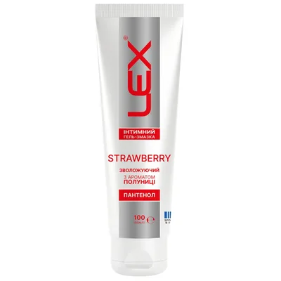 Лубрикант Lex Condoms Strawberry Зволожуючий з ароматом полуниці 100 мл (4820296720125)