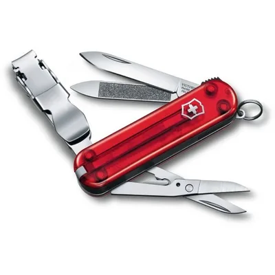 Ніж Victorinox NailClip 580 Transparent Red (0.6463.T)