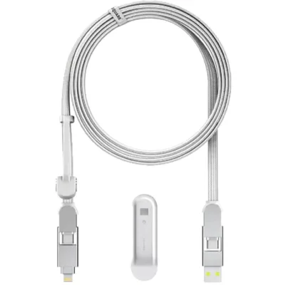 Дата кабель 6in1 inCharge XL 3.0m white Rolling Square (XLL02R)