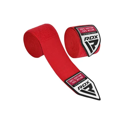 Бинт для спорту RDX WX Professional Boxing Hand Wraps Red 4.5м (HWX-RR+)