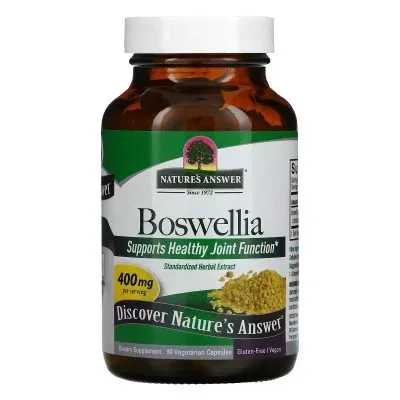 Трави Nature's Answer Босвеллія, 400 мг, Boswellia, 90 вегетаріанських капсул (NTA-16366)