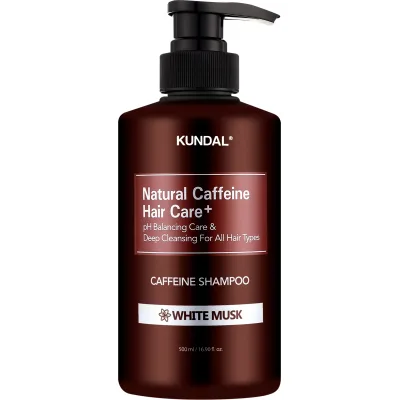 Шампунь Kundal Natural Caffeine & Intensive Scalp Care Shampoo White Musk 500 мл (8809568745765)