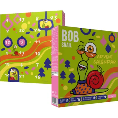 Цукерка Bob Snail Адвент-календар Диско з іграшками та стікерами 97 г (4820219347040)