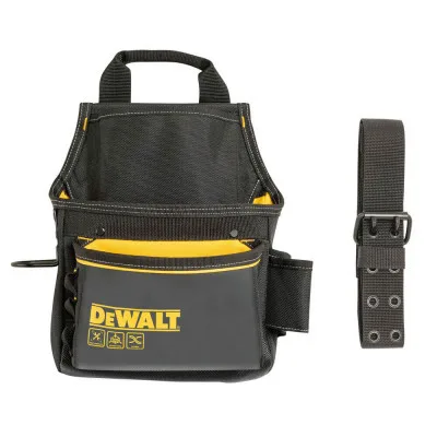 Сумка для інструмента DeWALT PRO з поясом та скобою для молотка, 12 кишень (DWST40101-1)