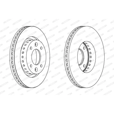 Гальмівний диск FERODO DDF1397