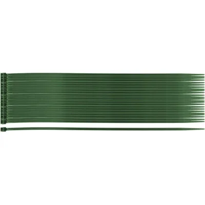 Стяжка Neo Tools 50шт, пластик, 2.5х200мм, зелена (15-977)