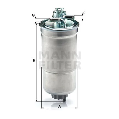 Фільтр паливний Mann WK853/3X