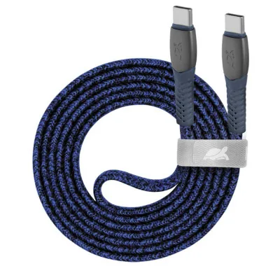 Дата кабель USB-C to USB-C 1.2m USB 2.0 3А 60W blue RivaCase (PS6105 BL12)