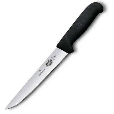 Кухонний ніж Victorinox Fibrox Sticking лезо 20см ріфл. з чорн. ручкой
