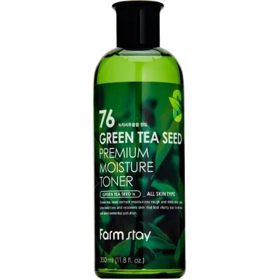 Тонік для обличчя FarmStay 76 Green Tea Seed Premium Moisture Toner 350 мл (8809809800192)