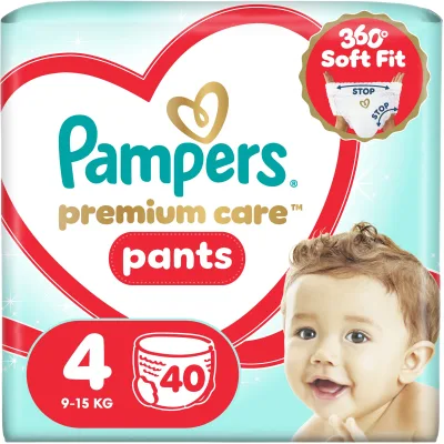 Підгузки Pampers Premium Care Pants Розмір 4 (9-14 кг) 40 шт (8006530320009)