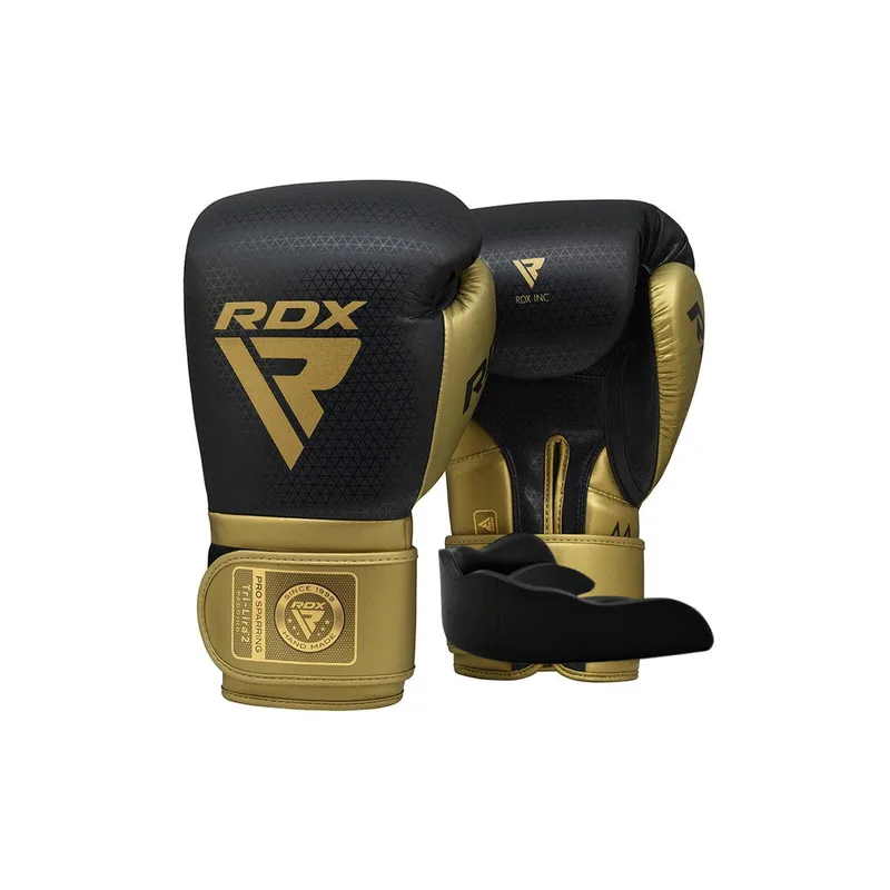 Боксерські рукавички RDX Mark Pro Sparring Tri Lira 2 Golden 14 oz (BGM-PSTL2G-14OZ)