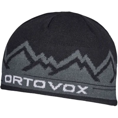 Шапка Ortovox Peak Beanie black raven - чорний (025.001.0150)
