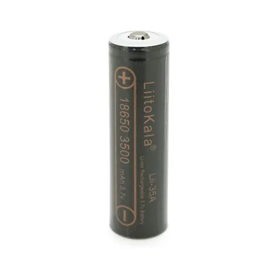 Акумулятор 18650 3500mah (3300-3500mah), 3.7V(2.75-4.2V), Black Liitokala (Lii-35A-JT)