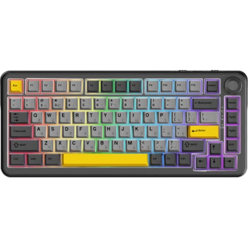 Клавіатура Ajazz AK820 MAX PLUS Daydream Switch RGB Wireless/Bluetooth/USB Black (AK820MAX-DD-BGY)