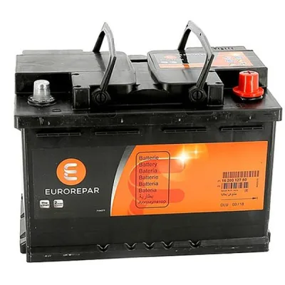 Акумулятор автомобільний EUROREPAR 74Ah 680A R+ (1648431780)