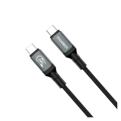 Дата кабель USB-C to USB-C 2.0m USB4 Gen 3 240W 8K Choetech (XCC-1042)
