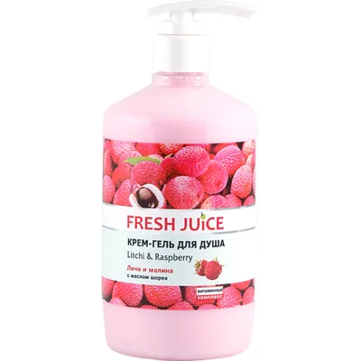 Гель для душу Fresh Juice Litchi & Raspberry 750 мл (4823015936166)