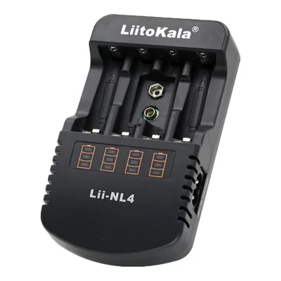 Зарядний пристрій для акумуляторів Liitokala 4 Slots, LED, Li-ion/Ni-MH/Ni-Cd/AA/ААA/AAAA/С (Lii-NL4)