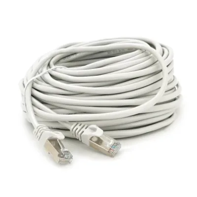 Патч-корд 25м FTP cat.5e, CU, RJ45, grey Merlion (PCM-CU-5E/25G)