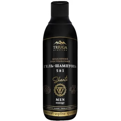 Гель для душу Triuga Shanti for men 5в1 Міцелярний Безсульфатний 550 мл (4820164642191)