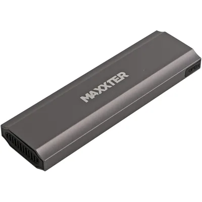Кишеня зовнішня Maxxter USB-C USB 3.1 Gen2 M.2 NVMe 10Gbps gray (EHDE-2280S-02)