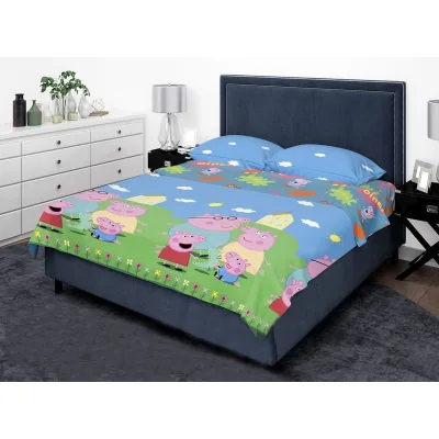 Постільна білизна MirSon Бязь 17-0507 Peppa Сімейний (2200003623871)