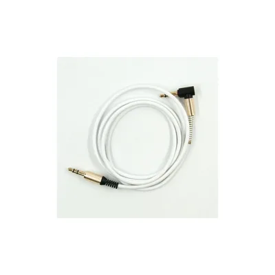Кабель мультимедійний 3.5mm M to 3.5mm M 1.0m 90° corner white Dengos (AUDIO-PLS-UG-WHITE)