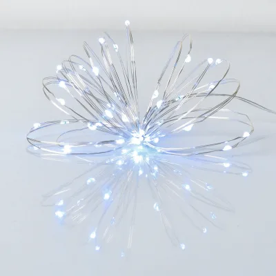 Гірлянда YES! Fun Нитка на мідному дроті 40 LED Холодно-біла 4 м Статична на Батарейках (975028)