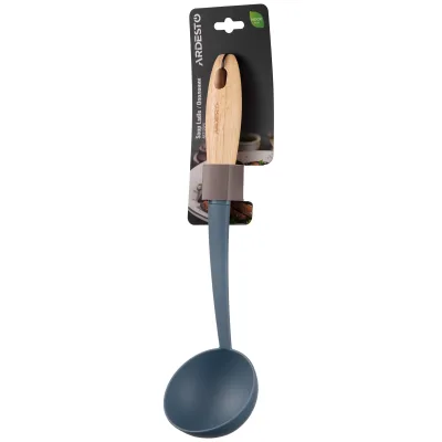 Ополоник ARDESTO Midori, 31.5см, нейлон, дерево, синій (AR2125PG)