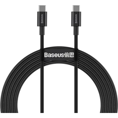 Дата кабель USB-C to USB-C 1.0m 5A Black Baseus (CATYS-B01)